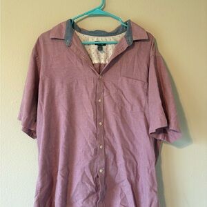 Van Heusen Casual Pink Button-Down Shirt